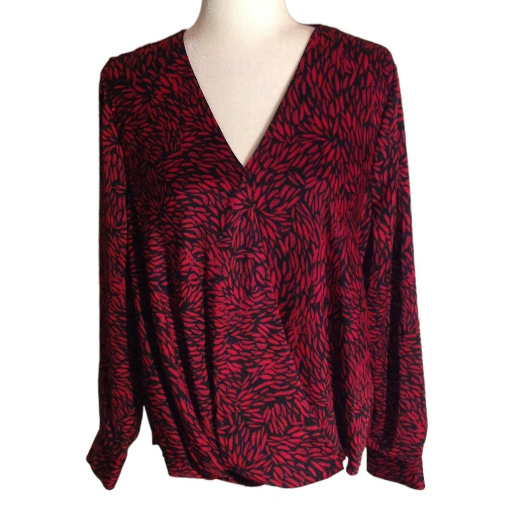 Vince Camuto Wrap Front Blouse New With Tickets Size Large